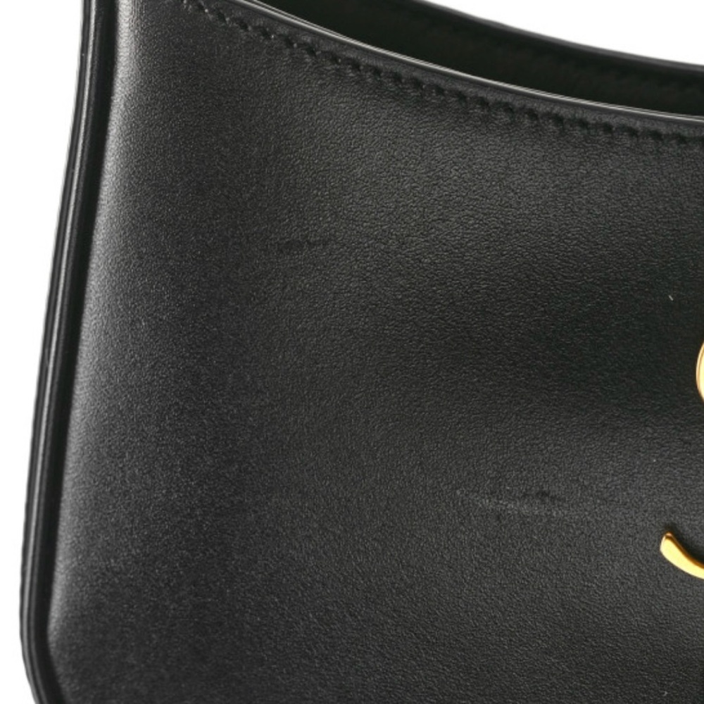 New YSL Saint Laurent Le 5 a 7 Mini Leather Hobo Bag Purse in Black - Picture 11 of 12